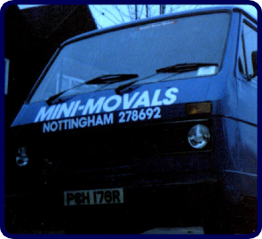 Mini-movals van from around 1984 Mini-movals van from around 1984